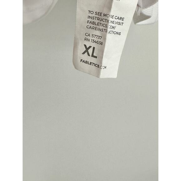 Fabletics Pia White Powertouch Light Front Twist Tank Top Women's Size X-Large - Picture 7 of 8